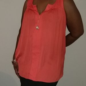 Lane Bryant Orange Top Size 14